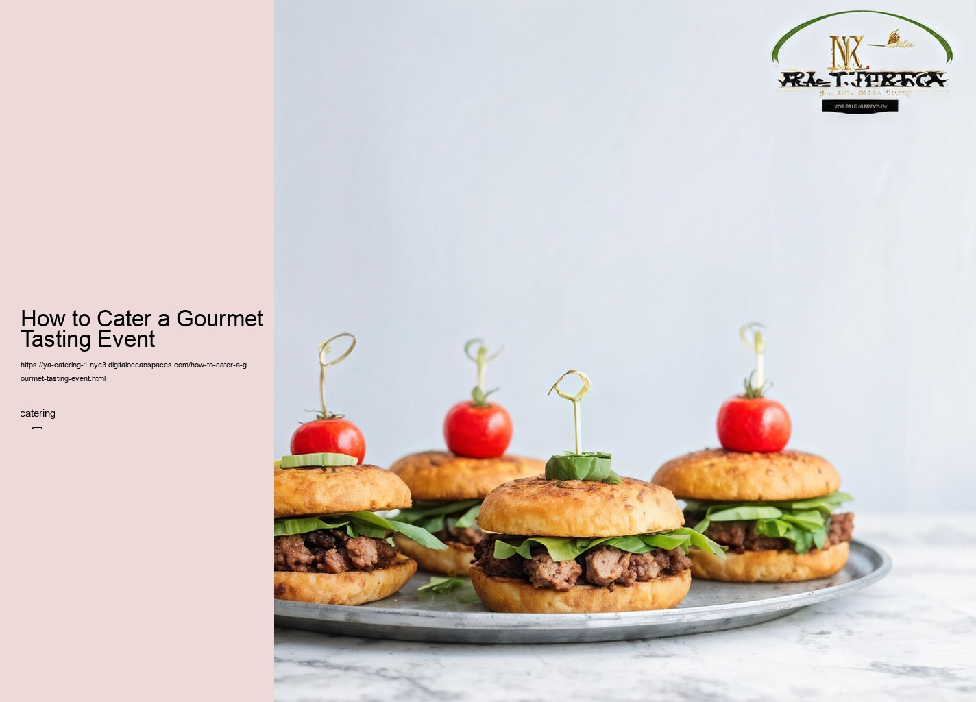 How to Cater a Gourmet Tasting Event