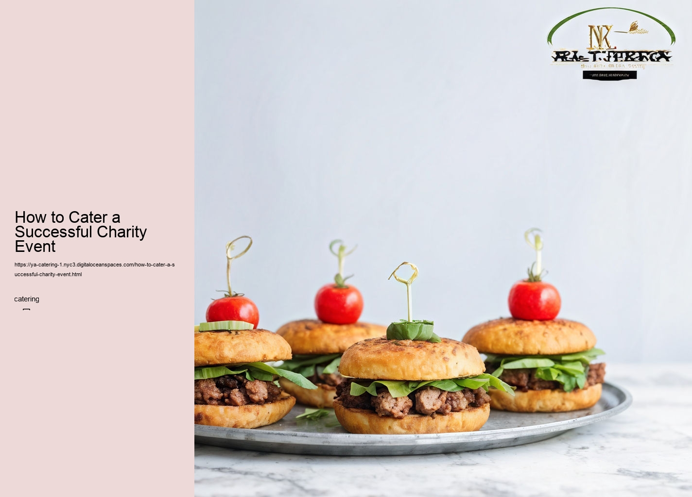 How to Cater a Successful Charity Event